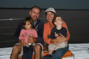Peter Lynch and family on Blue Dolphin Marine Tours Hervey Bay, Queensland